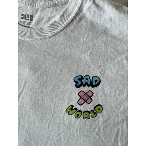 Alab Sad World T-Shirt Mens M - Picture 3 of 4